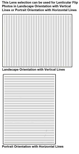 VueThru 40 LPI Lenticular Lens with Adhesive – 4x6 with 4 inch lines for GIF, Flip, Morph MAIN