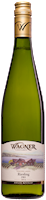 Bottle of Library 2014 vintage Dry Riesling with our vinifera wine label featuring our Octagon shaped winery. THUMBNAIL