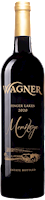 Bottle of our bordeaux style blend: Meritage. This blend features Cabernet Franc, Cabernet Sauvignon, and Merlot. MAIN