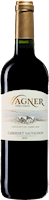 Bottle of Cabernet Sauvignon: A dry bordeaux style red with our vinifera wine label featuring our Octagon shaped winery MAIN