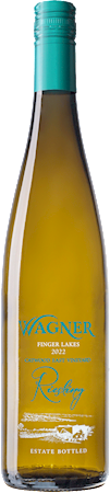 Bottle of Caywood East Vineyard Riesling. A dry, single vineyard riesling made in the German Riesling style. MAIN