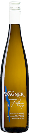 A bottle of Fathom 107. The inspiration for the name is the deepest point of Seneca Lake which is 107 fathoms deep MAIN