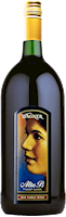 A magnum sized bottle of Alta B Red. A sweeter red wine with a label featuring the winery founder's mother, Alta B. MAIN