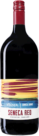 Magnum size bottle of Seneca Blush wine with our Seneca Series label inspired by the sunsets on Seneca Lake MAIN