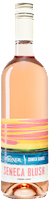 Bottle of Seneca Blush wine with our Seneca Series label inspired by the sunsets on Seneca Lake MAIN