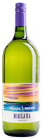 Magnum size bottle of Niagara wine with our Seneca Series label inspired by the sunsets on Seneca Lake MAIN
