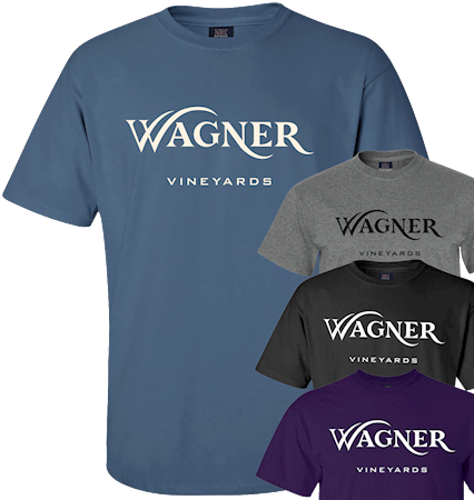 Wagner Vineyards Logo T-Shirt with color options MAIN