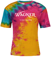 Wagner Vineyards Logo Tie-Dyed T-shirt THUMBNAIL