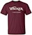 Wagner Vineyards Classic Short Sleeve T-Shirt in Maroon SWATCH
