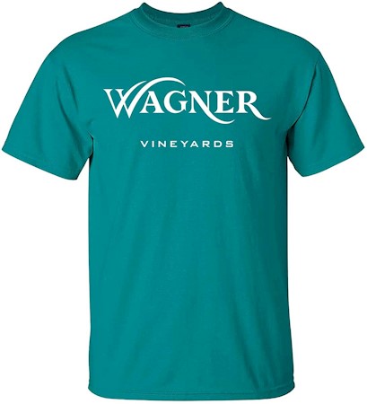 Wagner Vineyards Classic Short Sleeve T-Shirt in jade green MAIN