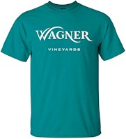 Wagner Vineyards Classic Short Sleeve T-Shirt in jade green MAIN