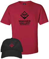 Wagner Valley Brewing Co hat and t-shirt combo THUMBNAIL