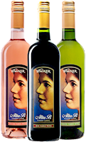 3 Bottle Alta Collection. One bottle each of Alta B Red, Alta B White, Alta B Blush MAIN