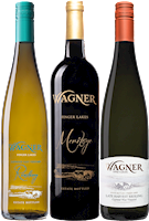 One bottle each of Riesling Caywood East Vineyard, Meritage, and Riesling Late Harvest MAIN