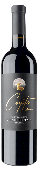 2021 Coyote Sonoma Red Blend Velvet Curtain MAIN