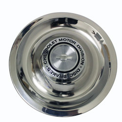 VINTAGE RALLY CENTER CAP CHEVY LOGO FOR DISC BRAKE (STAINLESS) 1014S SWATCH
