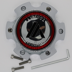 ASANTI OFFROAD REPLACEMENT CENTER CAP - CHROME MAIN