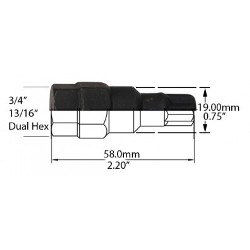 8 POINT TUNER KEY ADAPTER KEY SWATCH