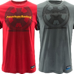 AMERICAN RACING "TT WHEEL" TSHIRT - RED OR CHARCOAL THUMBNAIL