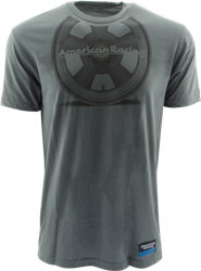 AMERICAN RACING "TT WHEEL" TSHIRT - RED OR CHARCOAL SWATCH