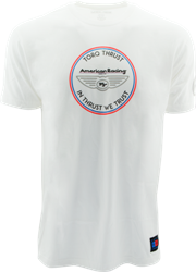 AMERICAN RACING "IN THRUST WE TRUST" TSHIRT - WHITE OR BLACK SWATCH