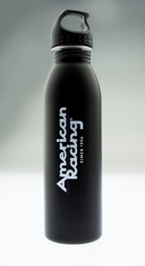 AMERICAN RACING LOGO STAINLESS WATER BOTTLE  - ARBOTTLE-2-BK MAIN