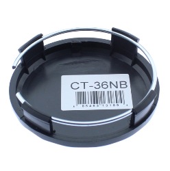 ASANTI BLACK LABEL REPLACEMENT CENTER CAP BLACK - CT-36NB (OLD LOGO) SWATCH