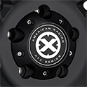 ATX SERIES AXE AX200 CAST IRON BLACK  CENTER CAP REPLACEMENT THUMBNAIL