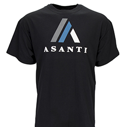 ASANTI LOGO TEE SHIRT - BLACK MAIN