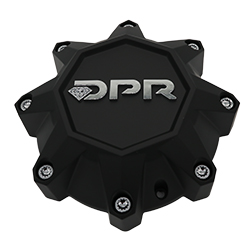 DPR MATTE BLACK CAP - CAP-DPR-B SHORT W/ SM CHR DIAMOND LOGO MAIN