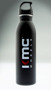 KMC LOGO STAINLESS WATER BOTTLE- KMBOTTLE-2-BK MAIN