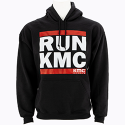 KMC BRAND "RUN KMC" HOODIE - BLACK MAIN