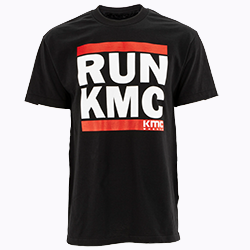 KMC BRAND "RUN KMC" TEE -BK SWATCH