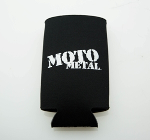 MOTO METAL LOGO CAN KOOZIE BLACK THUMBNAIL