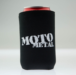 MOTO METAL LOGO CAN KOOZIE BLACK MAIN