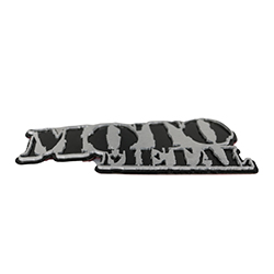 MOTO METAL LOGO VEHICLE BADGE  5.1/2" SWATCH