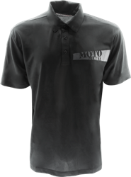 MOTO METAL WHEELS LOGO APPAREL POLO SHIRT THUMBNAIL
