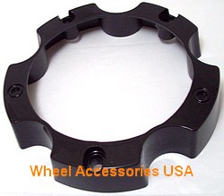OPEN END GLOSS BLACK 5 LUG CENTER CAP MAIN