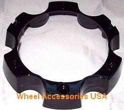 OPEN END GLOSS BLACK 6 LUG CENTER CAP MAIN