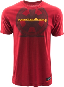 AMERICAN RACING "TT WHEEL" TSHIRT - RED OR CHARCOAL MAIN