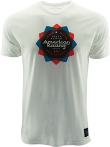 AMERICAN RACING 60 YEARS "KALEIDOSCOPE" TSHIRT  - WHITE OR CHARCOAL MAIN