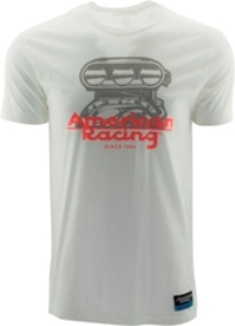AMERICAN RACING "BLOWER" TSHIRT - WHITE OR CHARCOAL SWATCH