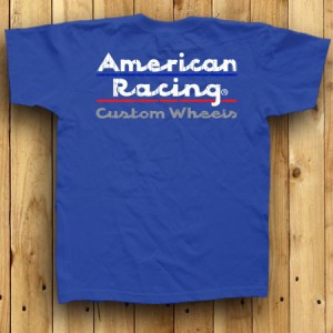 AMERICAN RACING LOGO SHIRT - ROYAL BLUE - CLOTHING THUMBNAIL