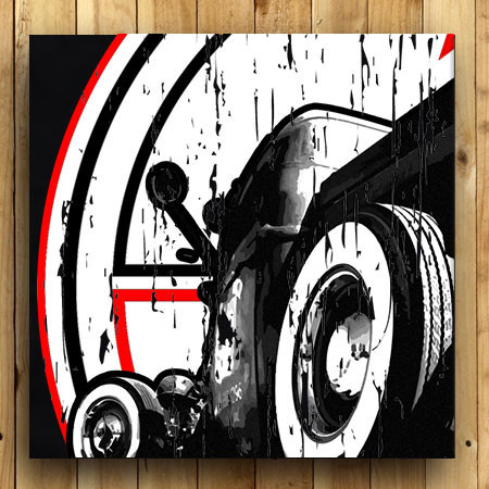 AMERICAN RACING "RAT ROD" TSHIRT - BLACK SWATCH