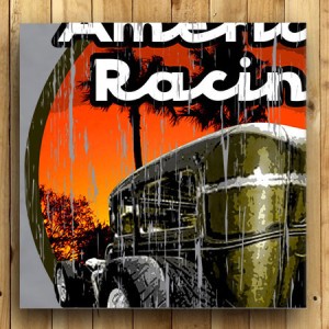 AMERICAN RACING "SUNSET'" TSHIRT - GREY THUMBNAIL