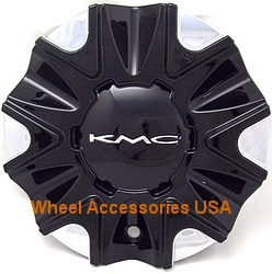 KMC 678 SPLINTER GLOSS BLACK 497L178-B001 CENTER CAP MAIN