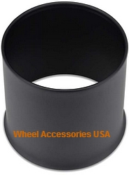 OPEN END 8 LUG PUSH THRU CAP MATTE BLACK MAIN