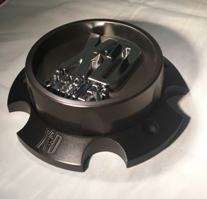 XD SERIES STYLES 126/127/128/131 - ABS PLASTIC BLACK CENTER HUB COVER ONLY SWATCH