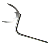 8632 Curved Edentulous Facebow Fork MAIN
