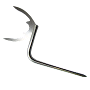 8632 Curved Edentulous Facebow Fork THUMBNAIL